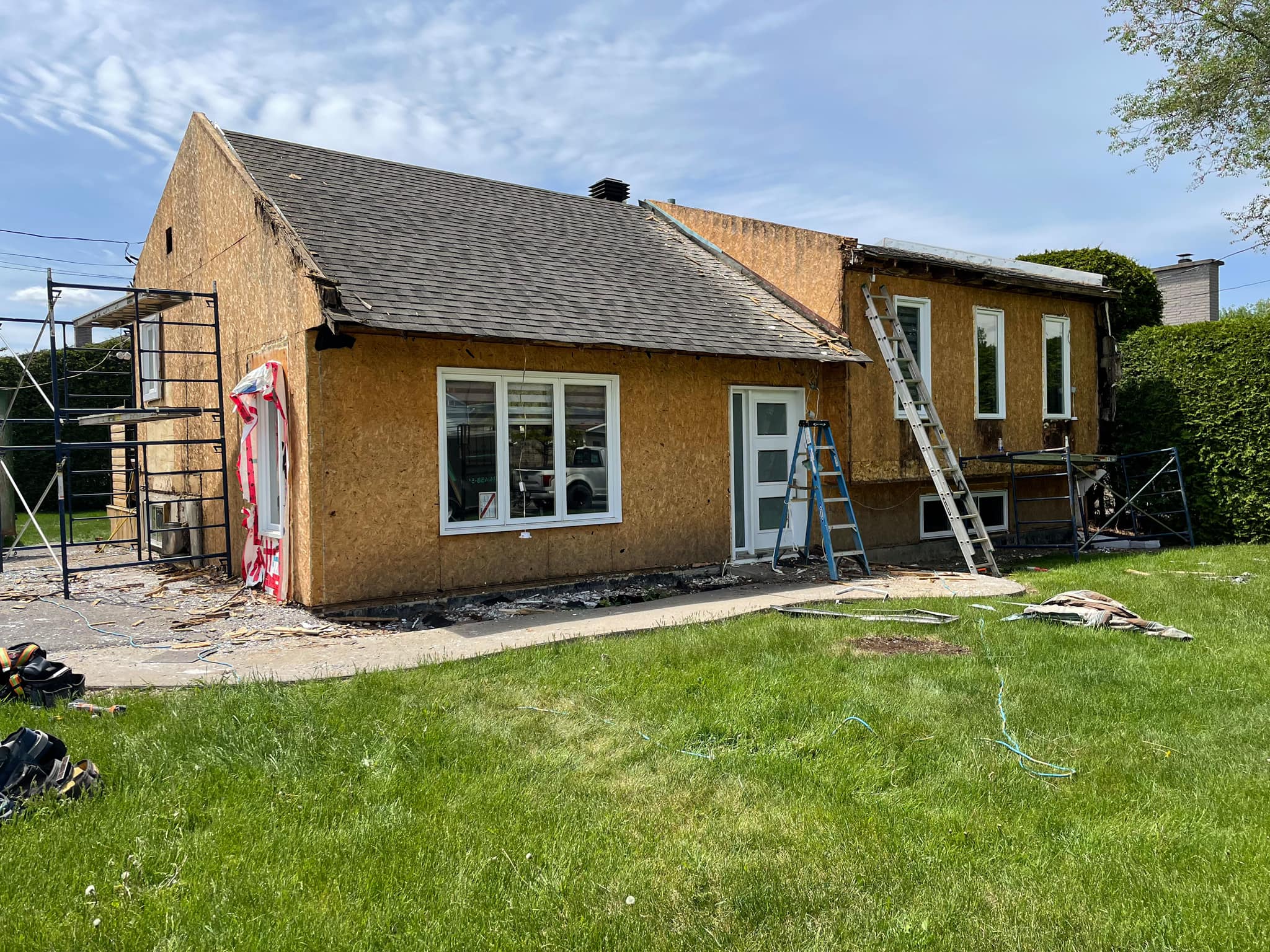 Garage double construit sur mesure